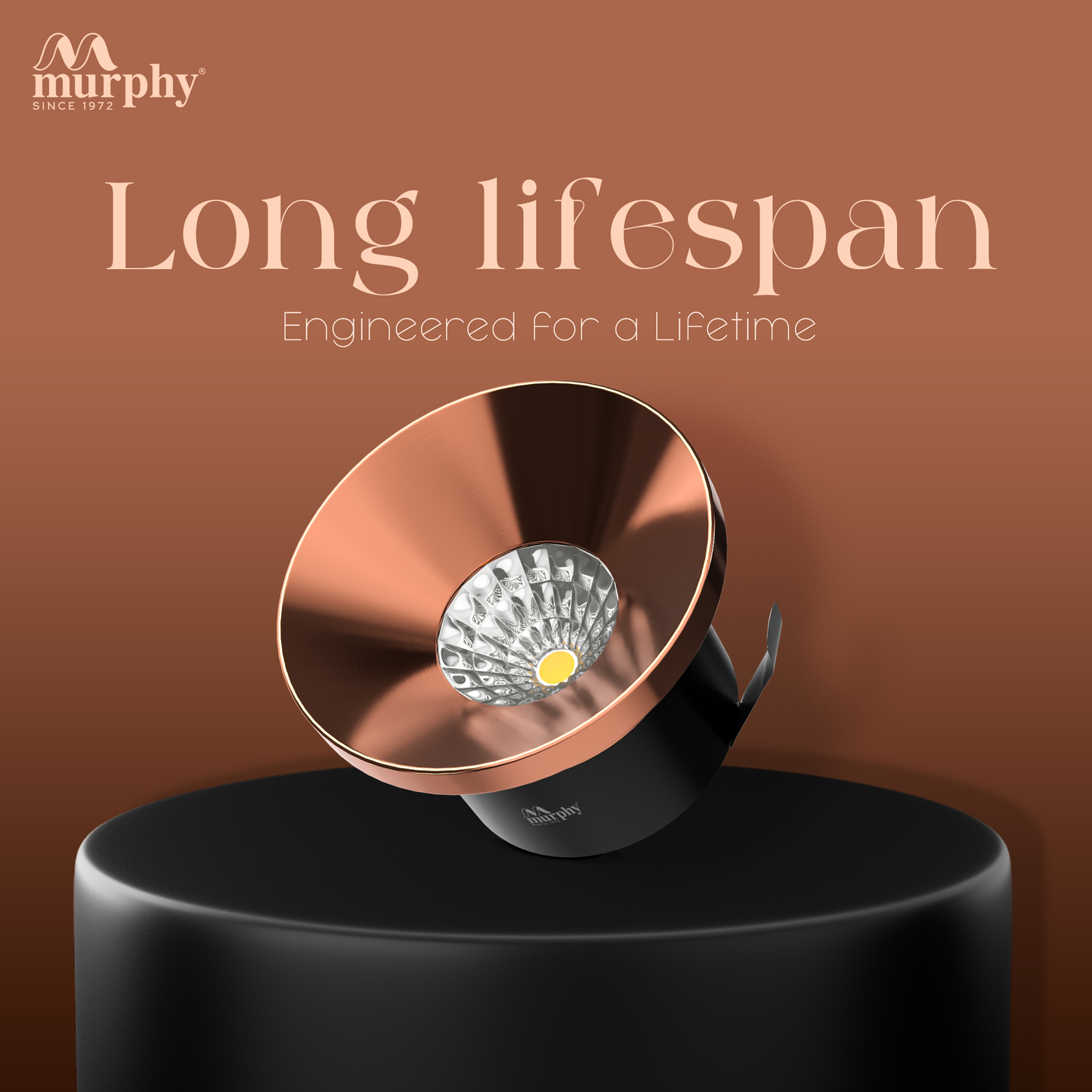 Murphy 3W Rose Gold Button Spot Light