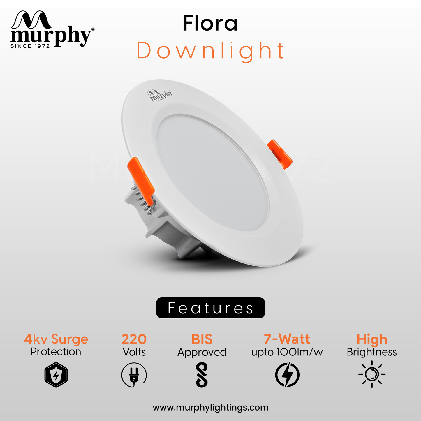 Murphy 7W Flora LED Concealed Box Down Light