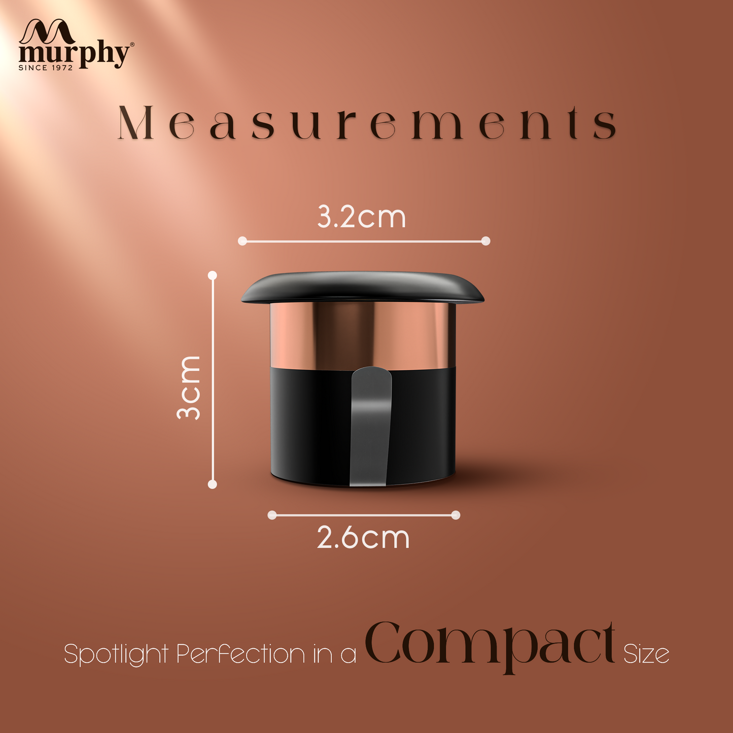 Murphy 2W Rose Gold Button Spot Light