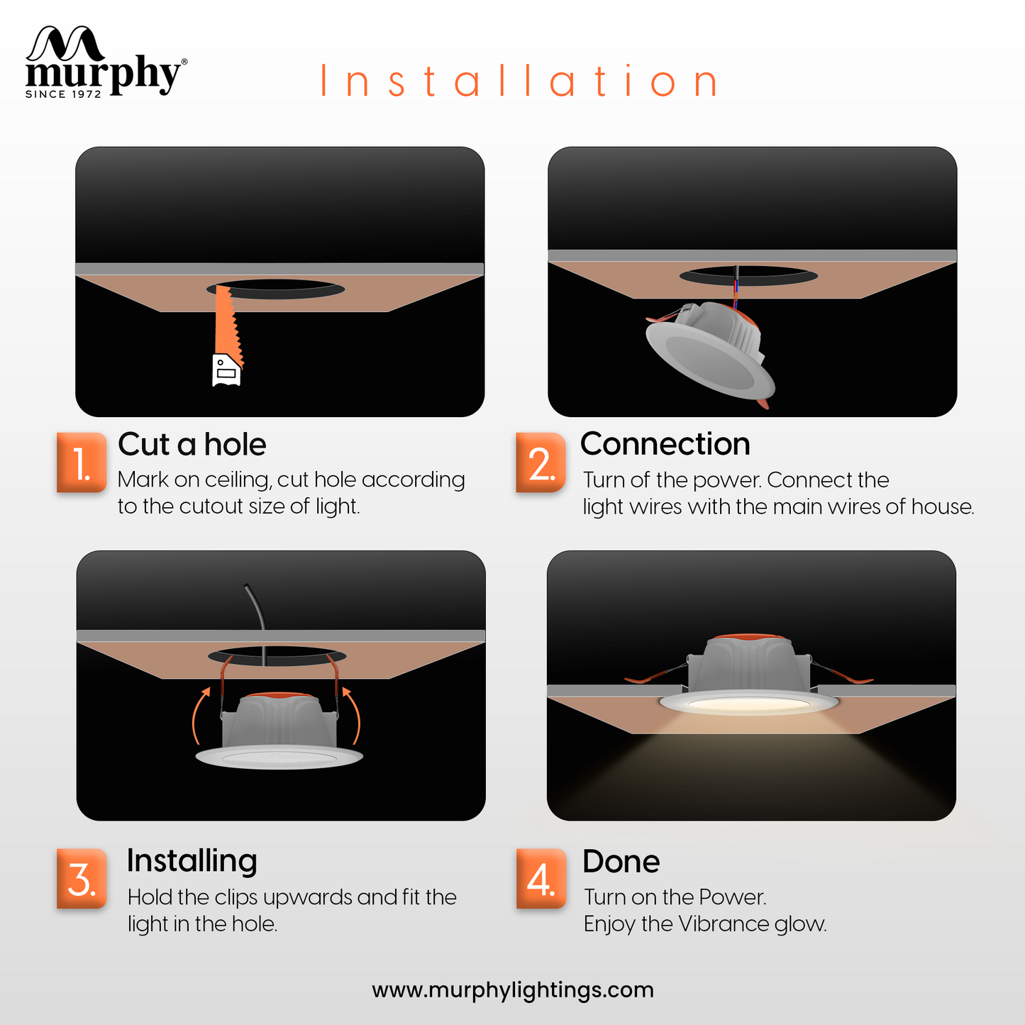 Murphy 7W Flora LED Concealed Box Down Light