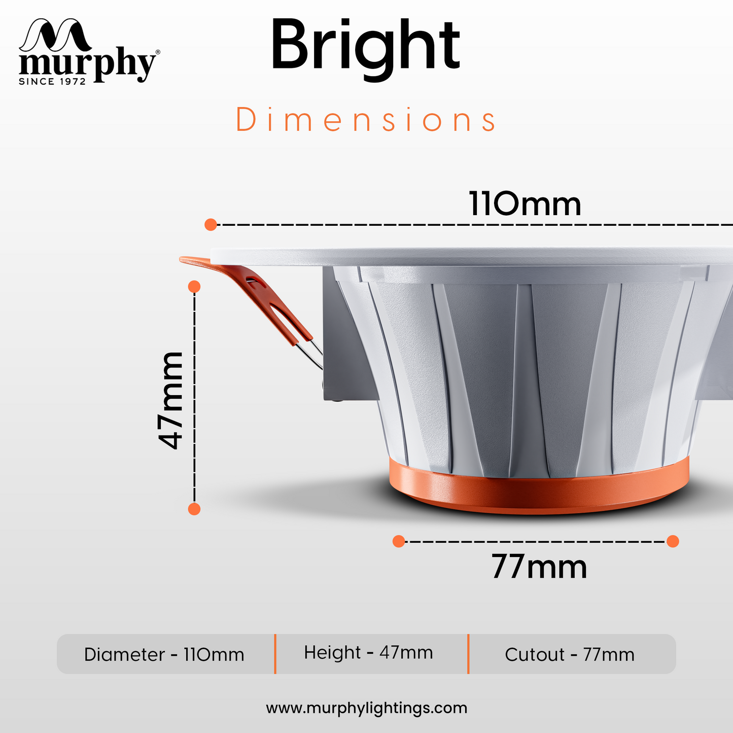 Murphy 6W Bright LED Concealed Box Down Light