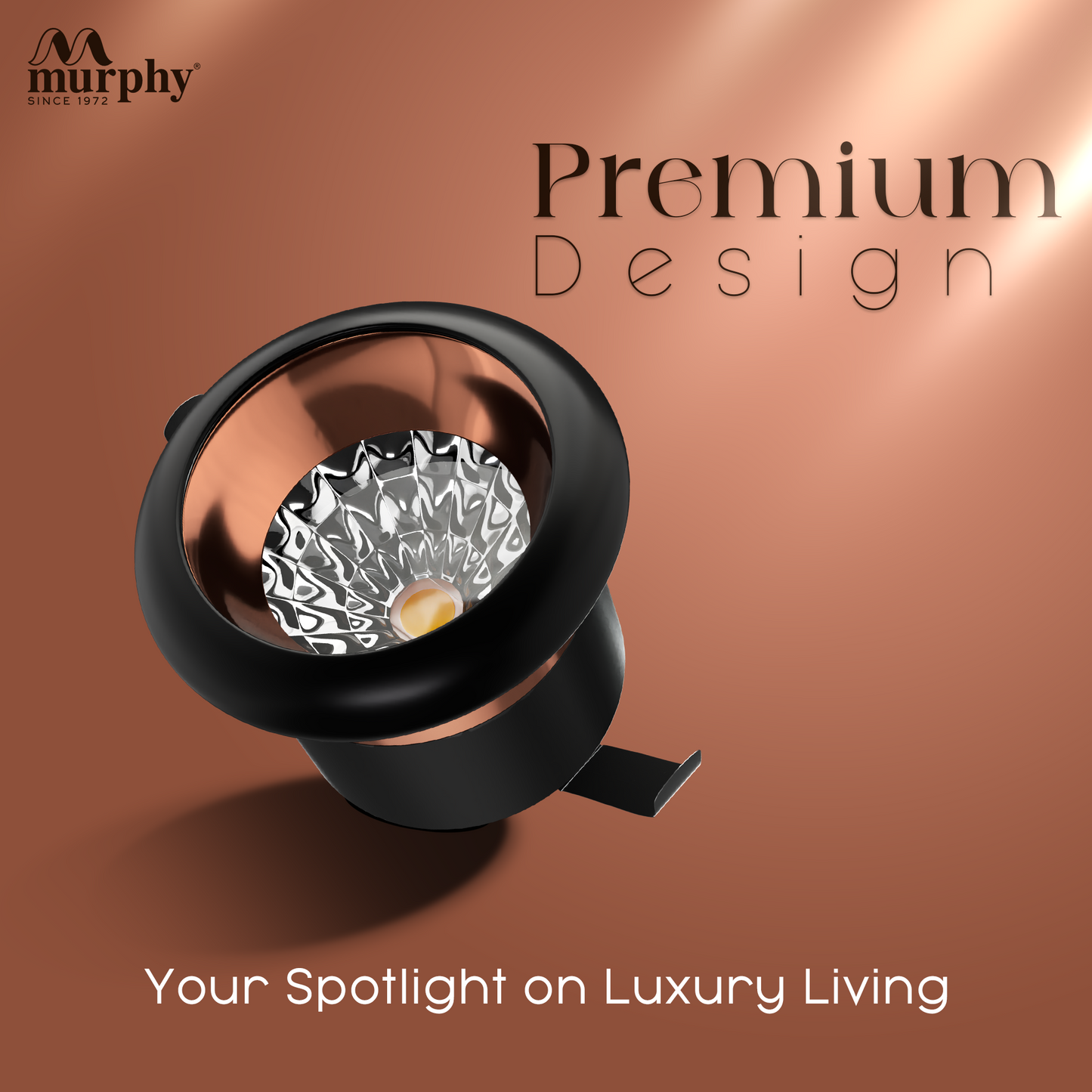 Murphy 2W Rose Gold Button Spot Light