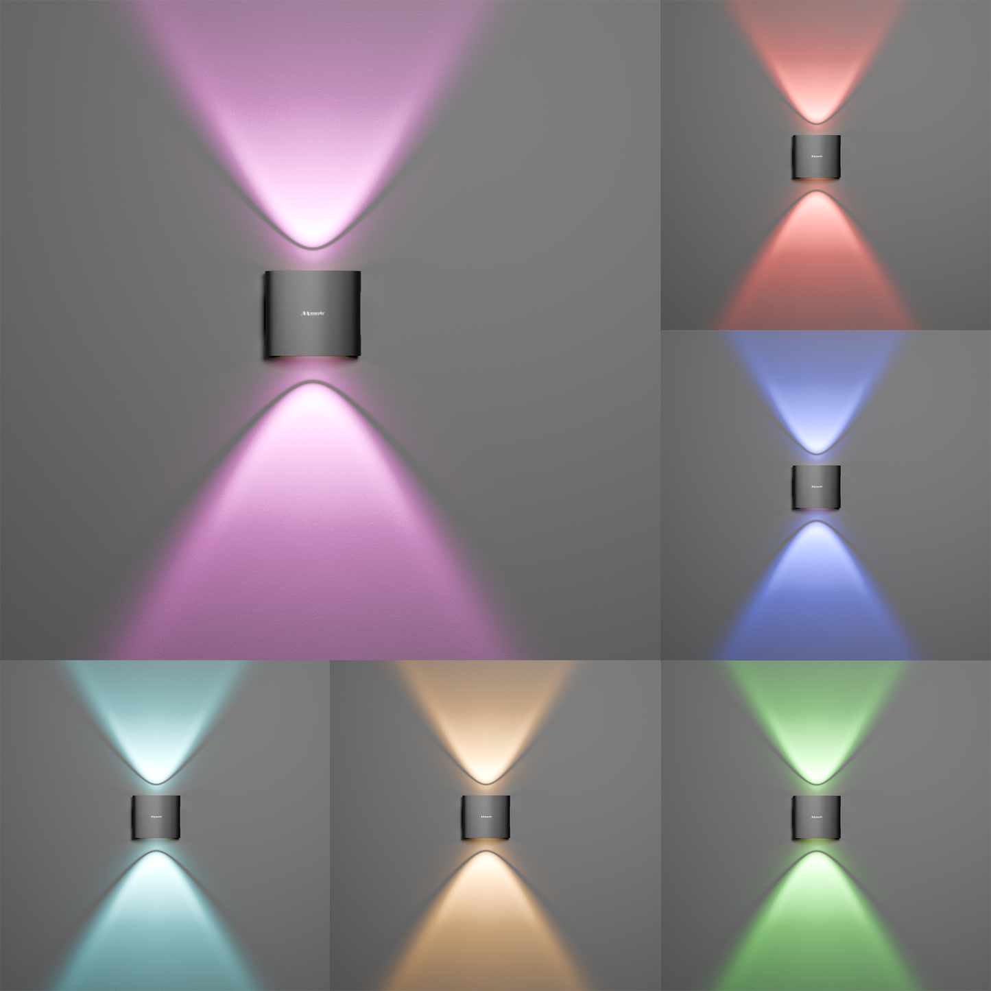Murphy 2W LED Wayon Up & Down Light (Auto RGB)