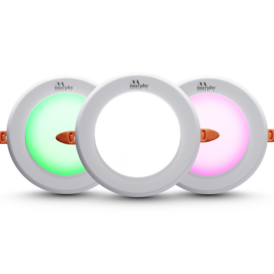 Murphy 7W Comet LED 3-IN-1 Color Changing Down Light : Cool White+ Green+ Pink