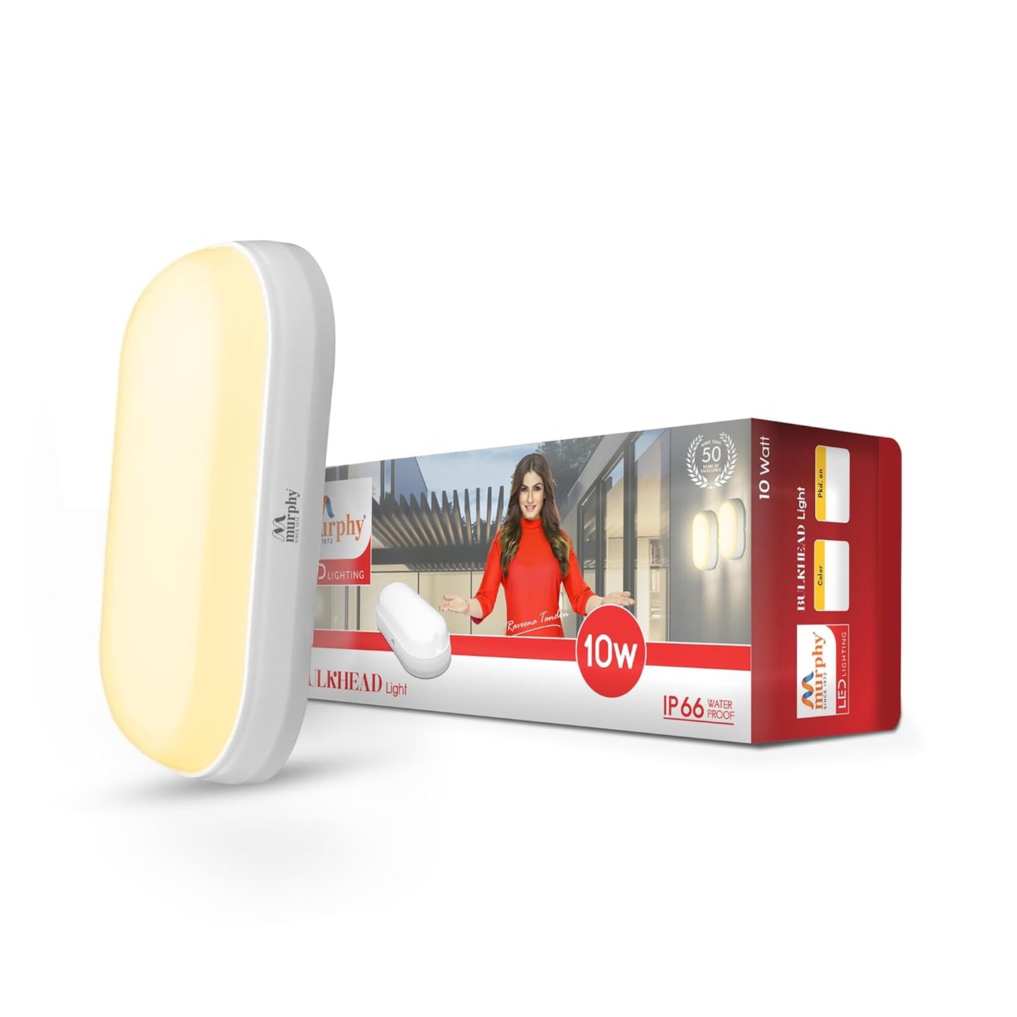 Murphy 10W LED Bulkhead Wall Mount Light