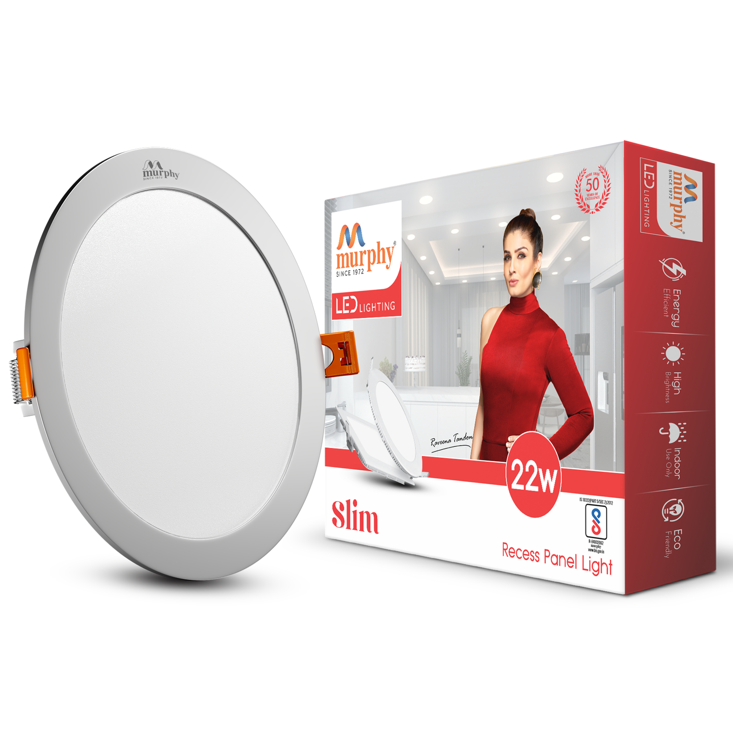 Murphy 22W Slim Round Recess Panel Light