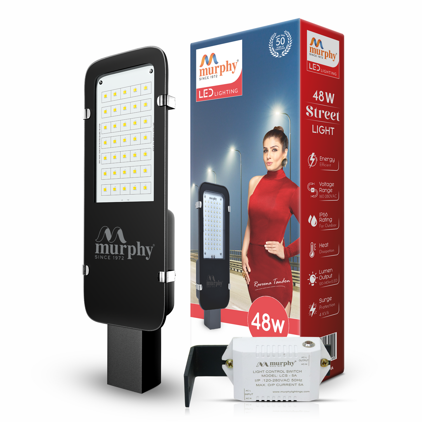 48W LED Street Light - Dusk To Dawn