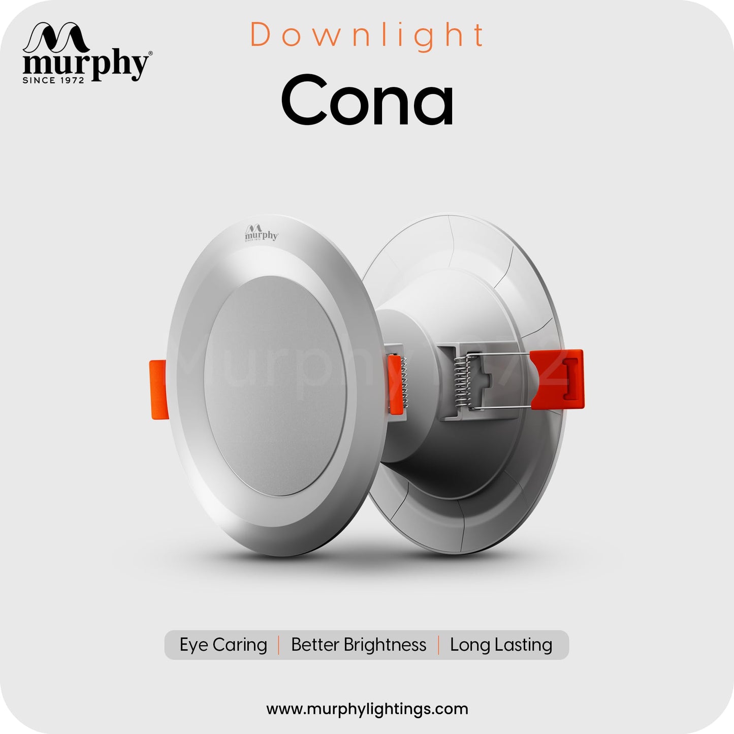 Murphy Cona 6W Round LED Concealed Panel Down Light | Best Suited for 3-Inch Cutout, Energy Efficient, 2 Years Warranty