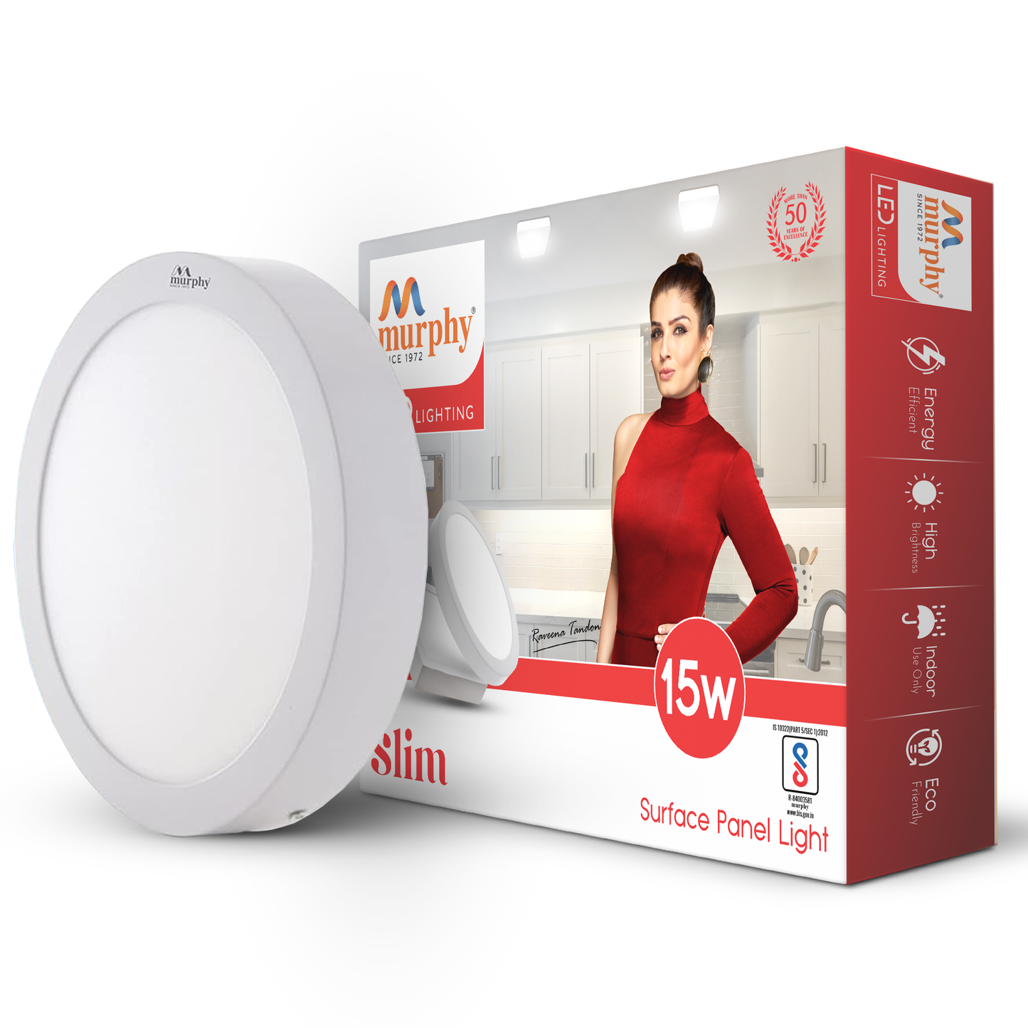 Murphy 15W Slim Round Surface Panel Light