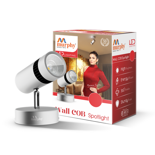 Murphy 6W Adjustable Aliminum LED Wall COB White Body