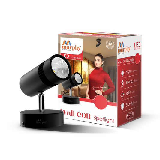 Murphy 10W Adjustable Aliminum LED Wall COB Black Body