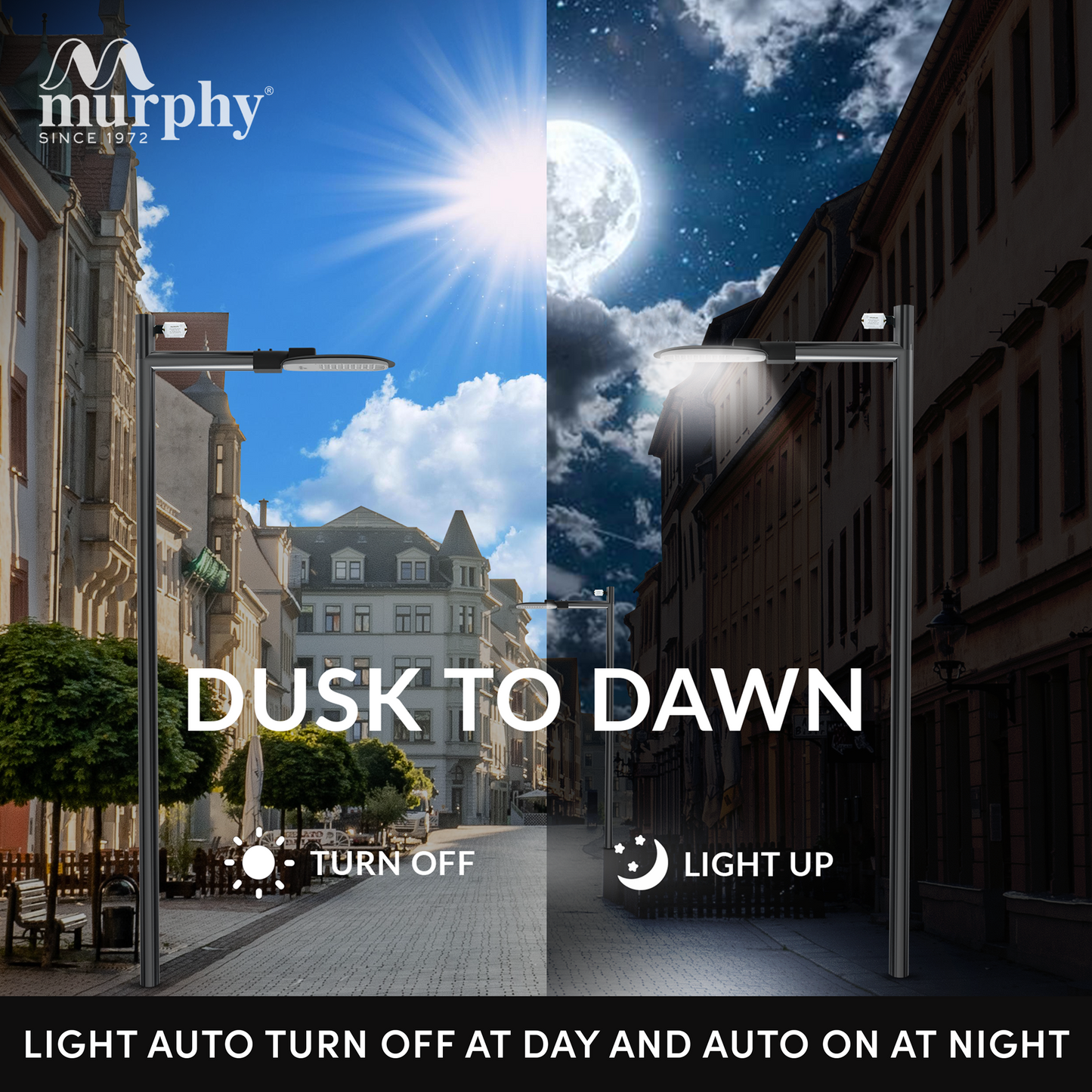 Murphy LED 24W Lenza-X Street Light With Auto On/Off Day Night Light Sensor
