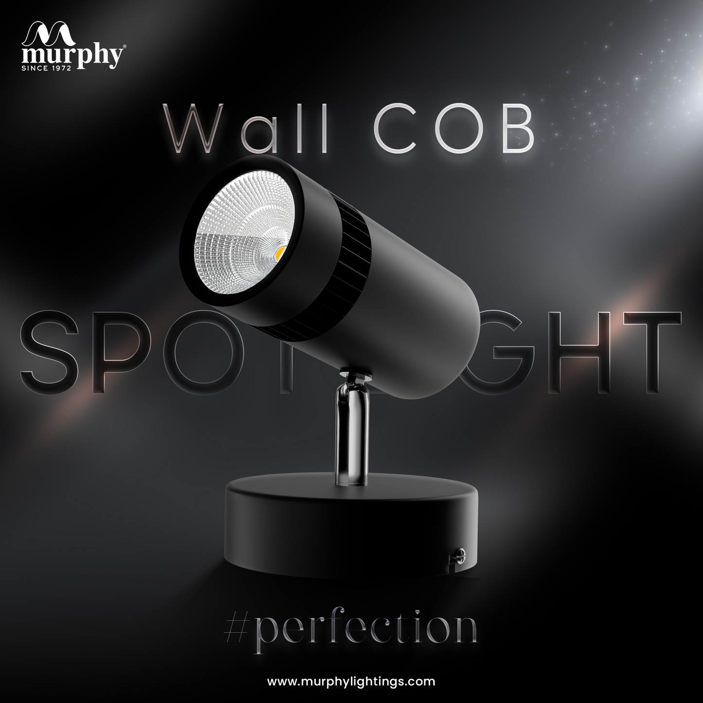 Murphy 10W Adjustable Aliminum LED Wall COB Black Body