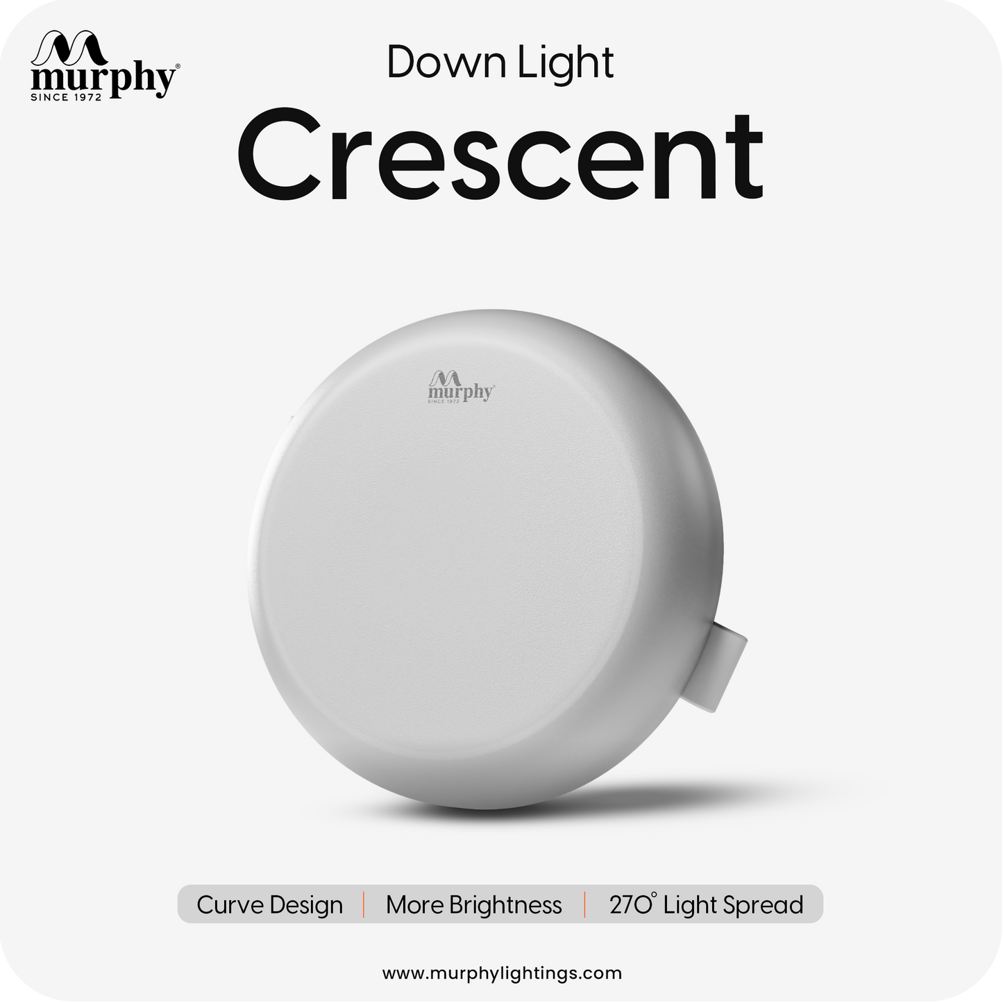 Murphy 7W Round LED Deep Junction Box/Ceiling Down Light