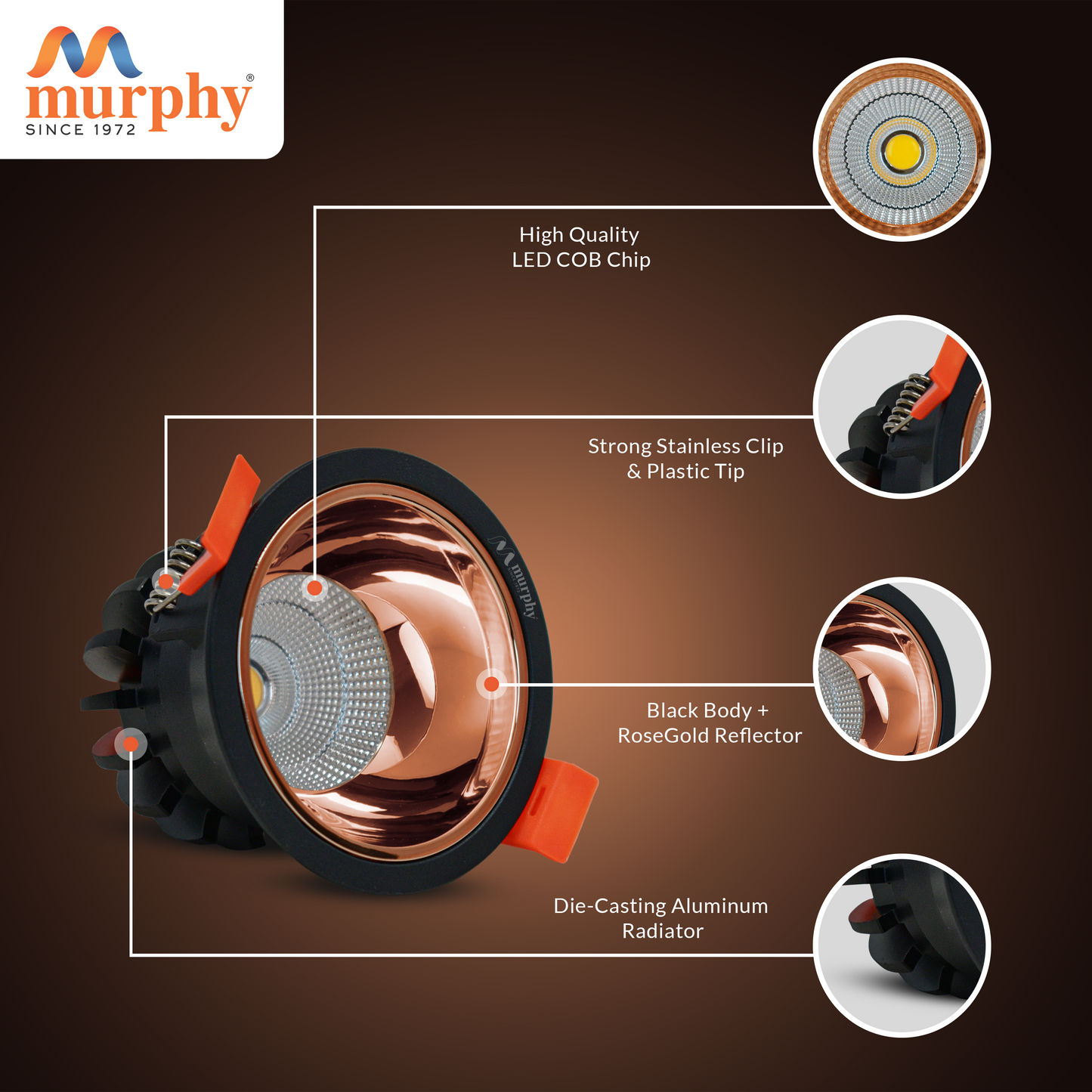 Murphy 12W Exotica COB Down Light