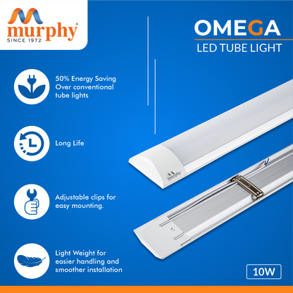 Murphy 10W LED Flatron Tube Light