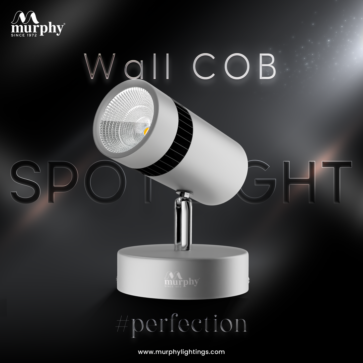 Murphy 10W Adjustable Aliminum LED Wall COB White Body