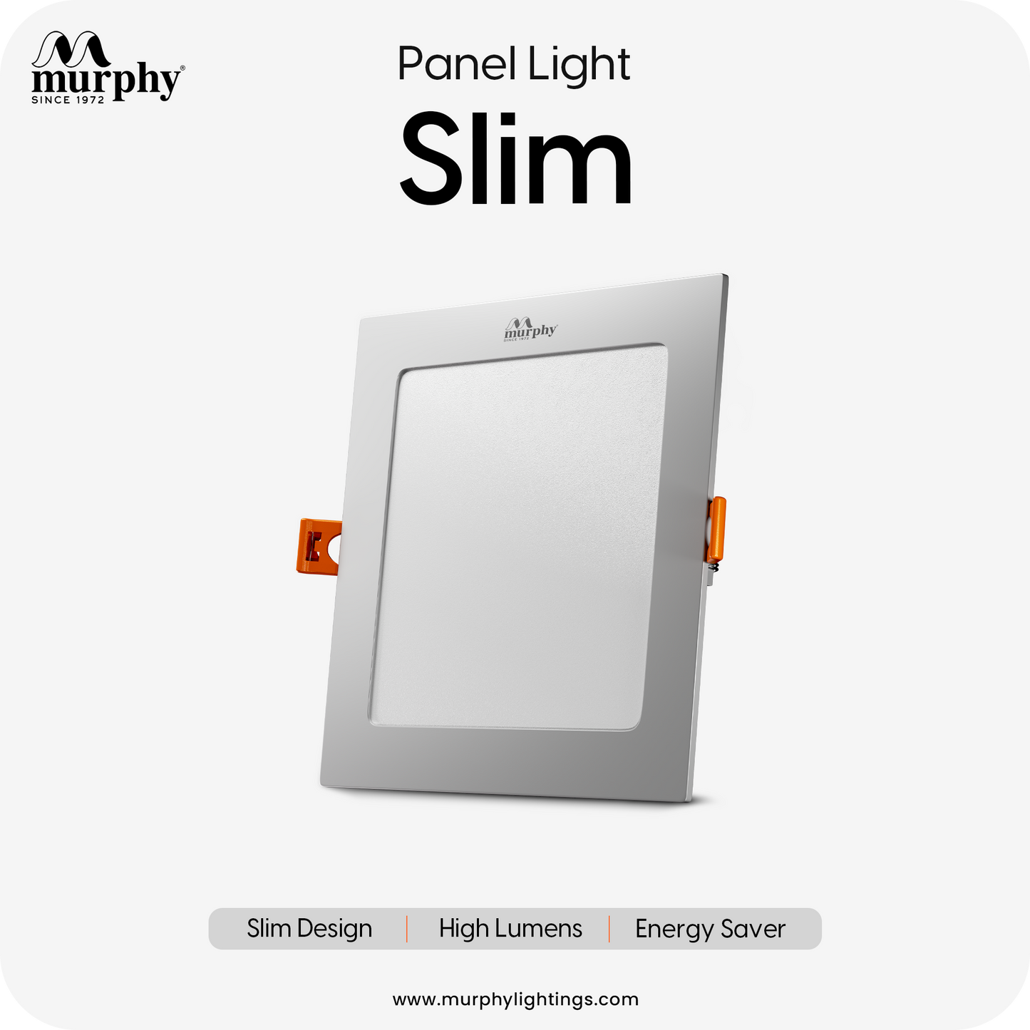 Murphy 9W Slim Square Recess Panel Light