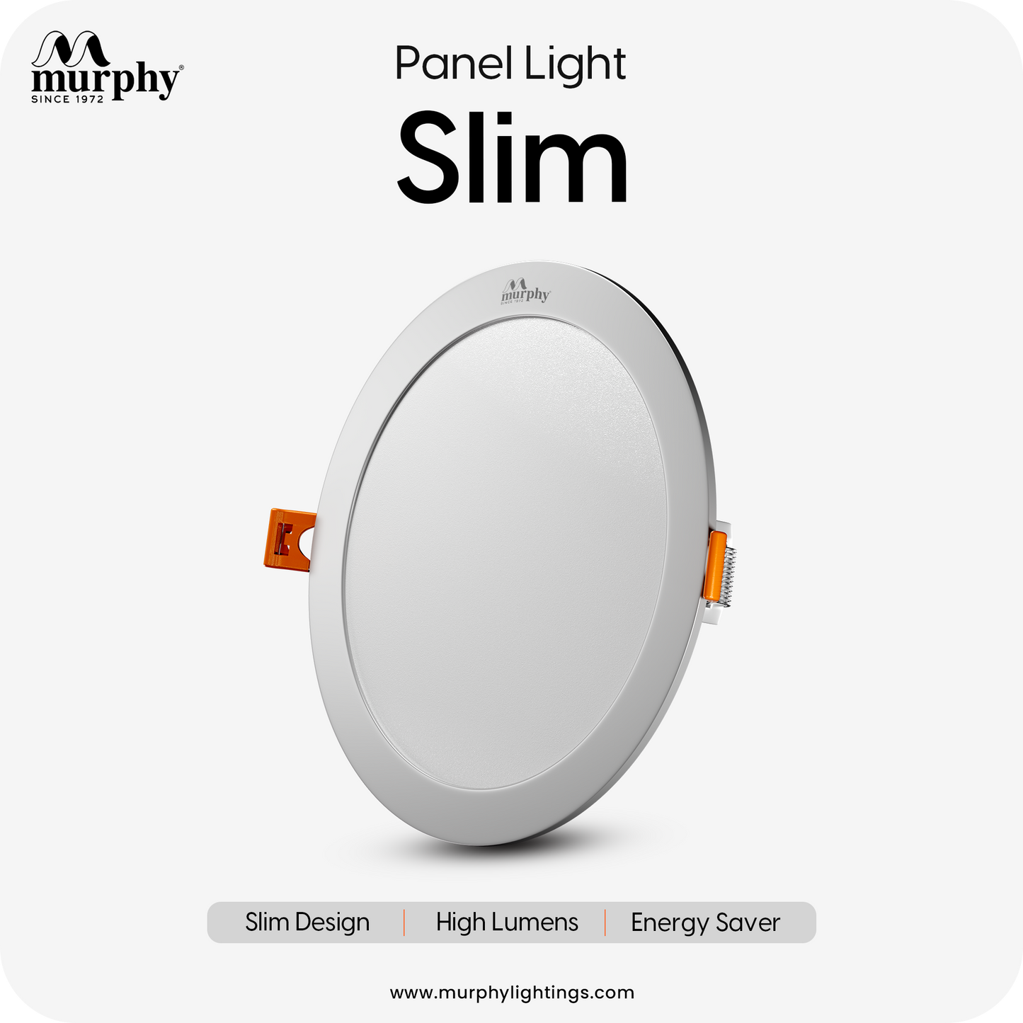 Murphy 9W Slim Round Recess Panel Light