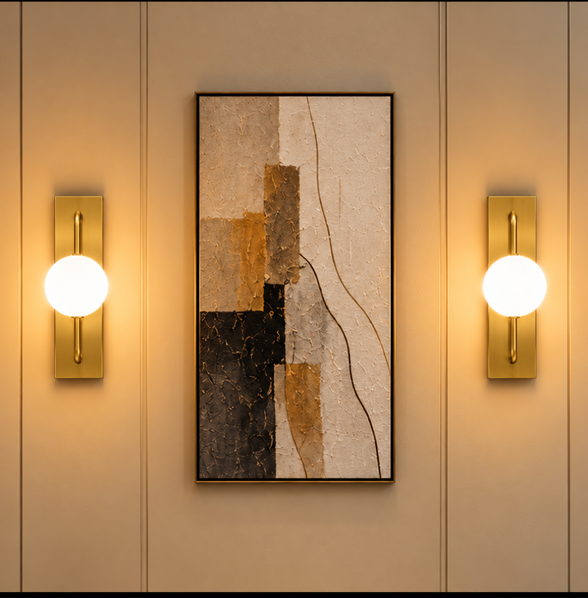 Murphy Twilight Glow 9W Wall Light – 3-in-1 LED Mood Lamp Golden Finish (Clearance Sale)