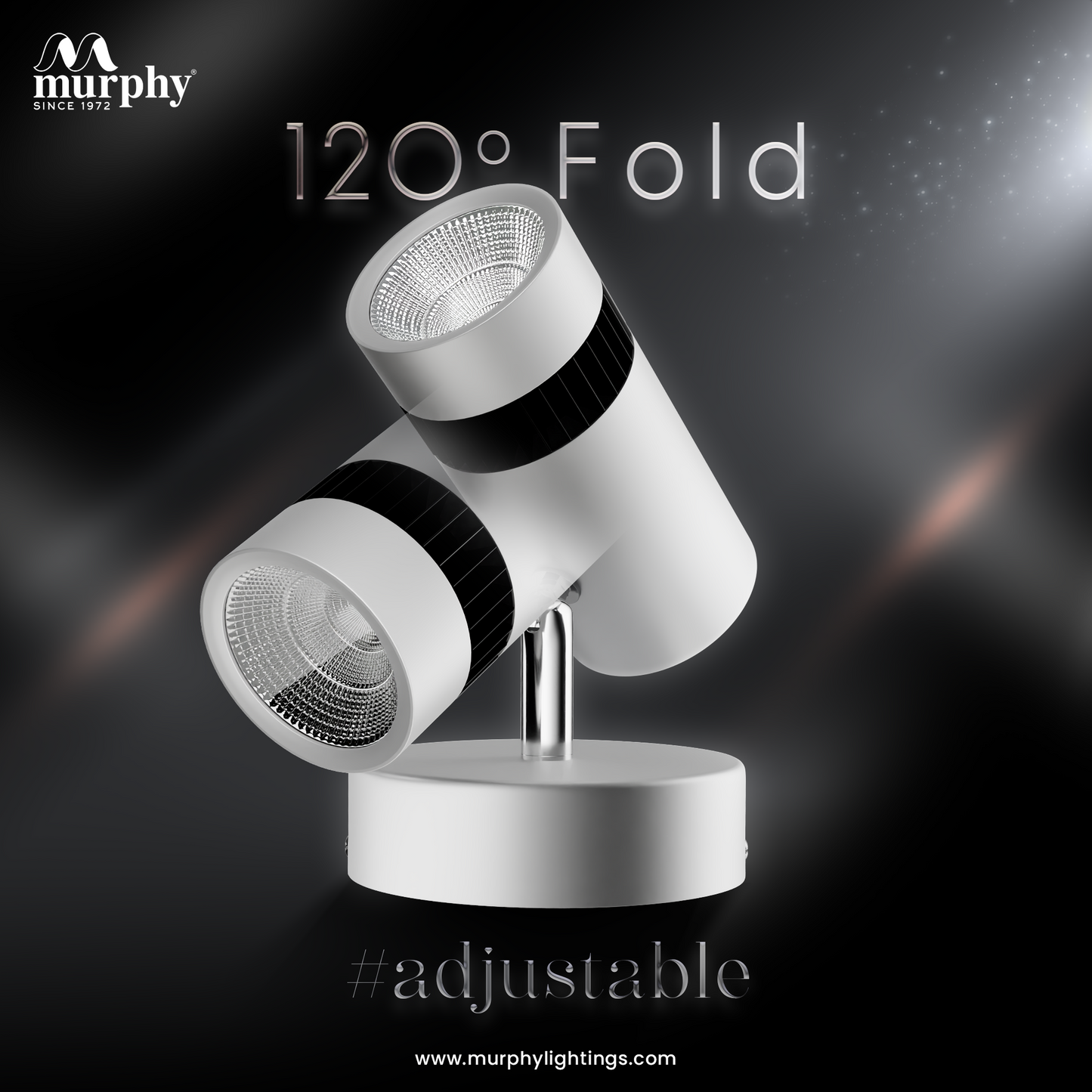 Murphy 10W Adjustable Aliminum LED Wall COB White Body