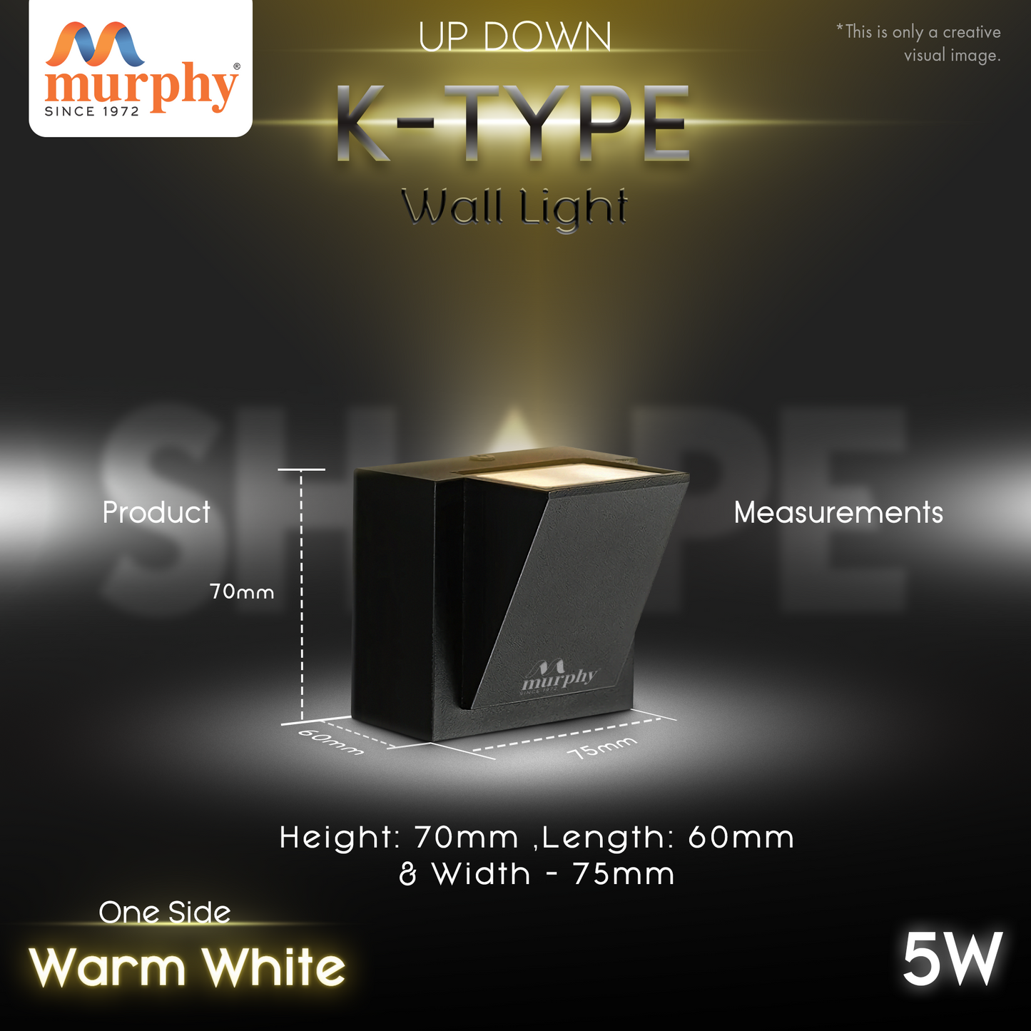 Murphy 5W LED K-Type Up & Down Light