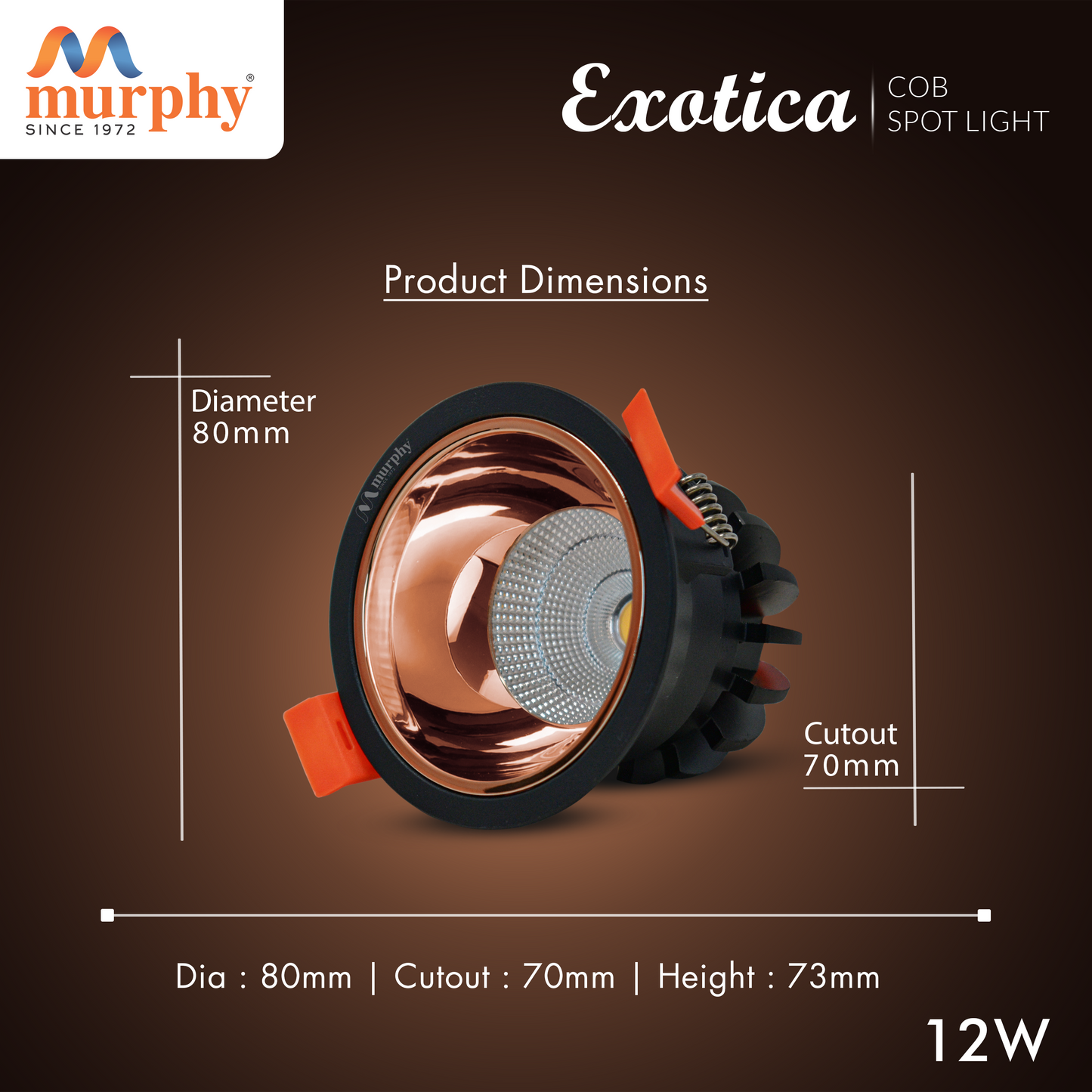Murphy 12W Exotica COB Down Light