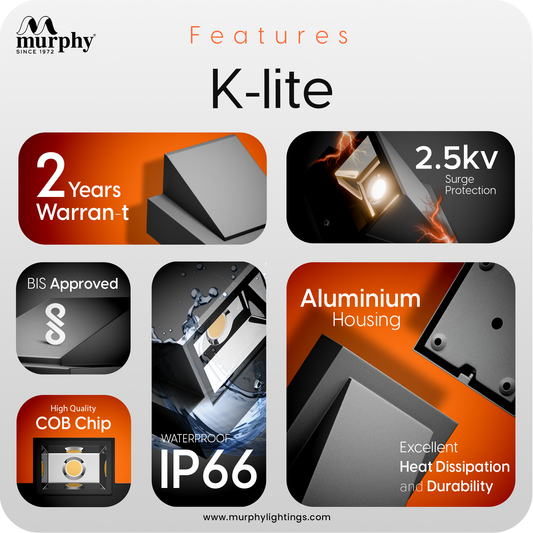 Murphy 5W LED K-Type Up & Down Light