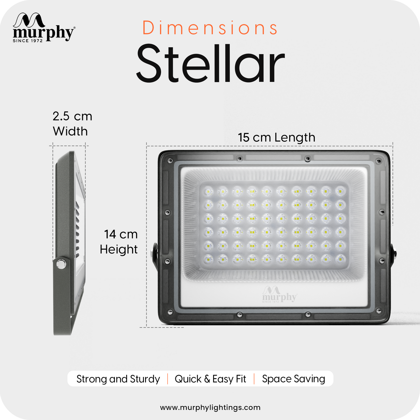 Murphy Steller 30W Led Waterproof with Auto On/Off Day Night Light Sensor Flood Light(Cool White, BIS Approved)
