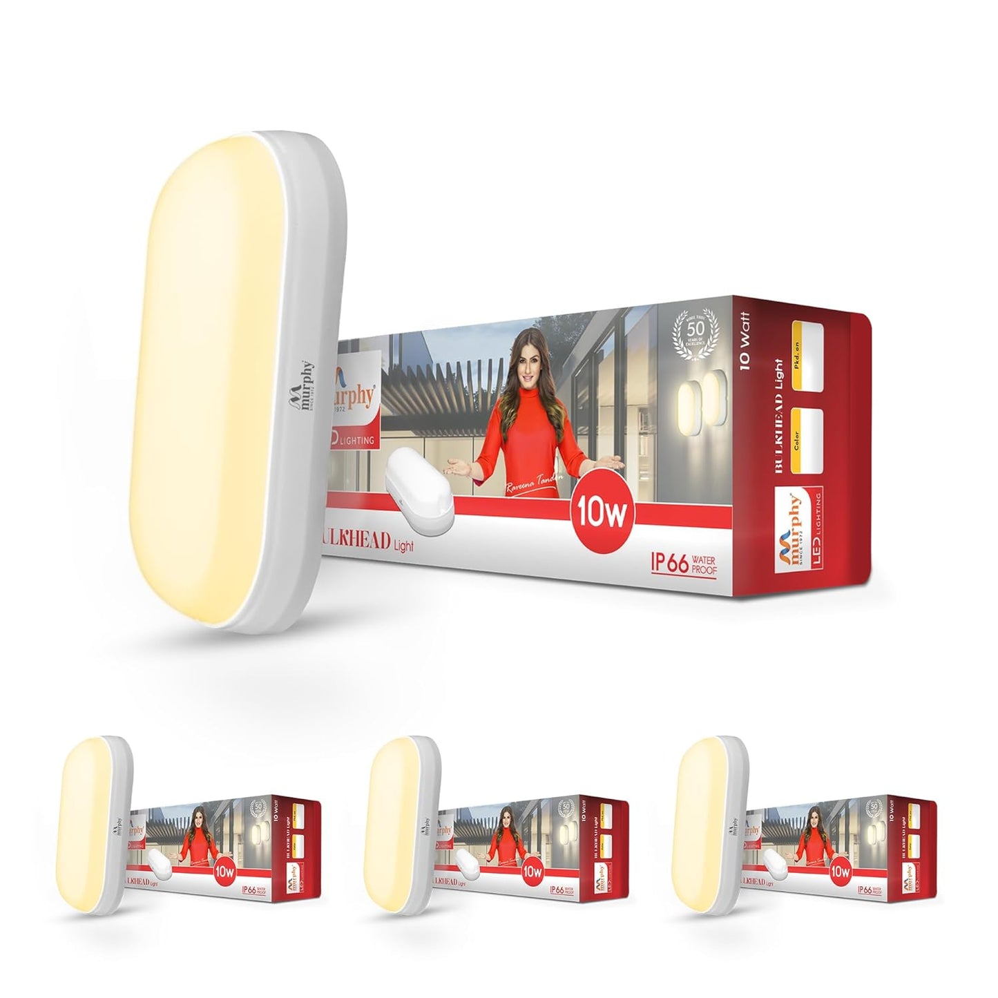 Murphy 10W LED Bulkhead Wall Mount Light