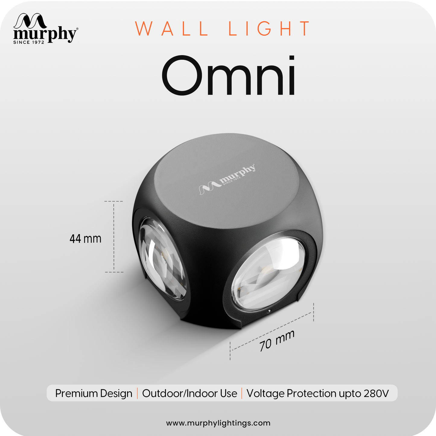 Murphy 6W LED Omni Wall Light