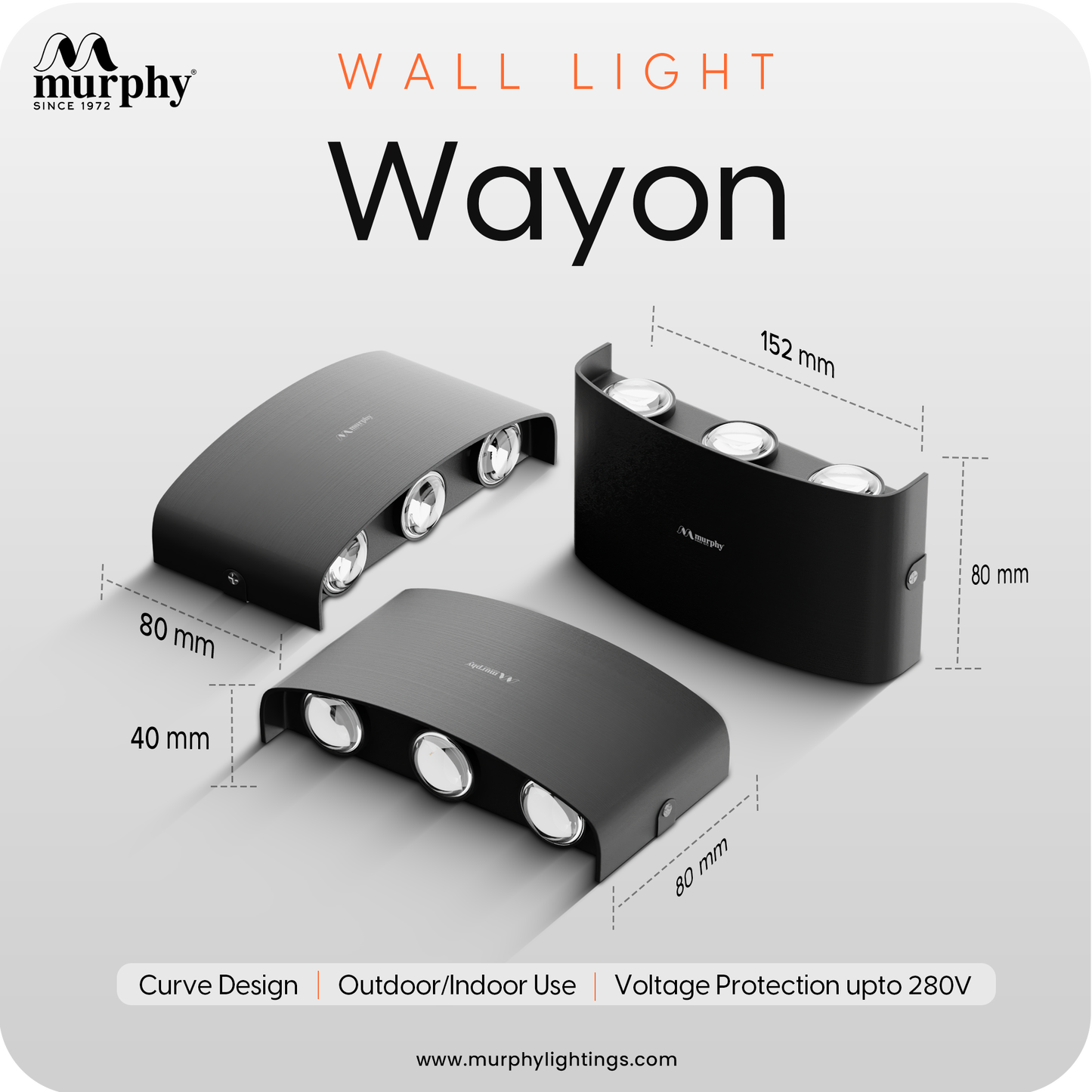 Murphy 6W LED Sixer Up & Down Light