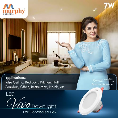 Murphy 7W Vivo LED 3-IN-1 Color Changing Down Light : Cool White + Warm White + Natural White