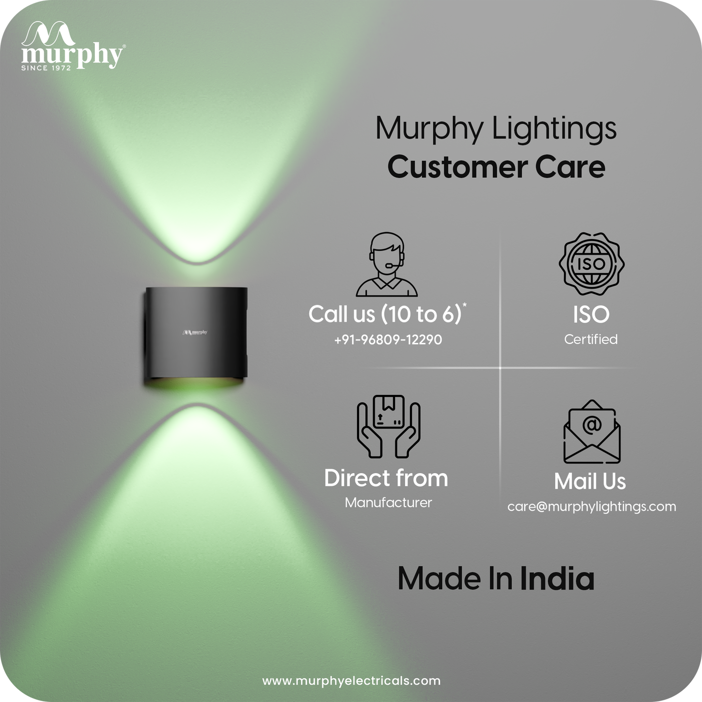 Murphy 2W LED Wayon Up & Down Light (Auto RGB)