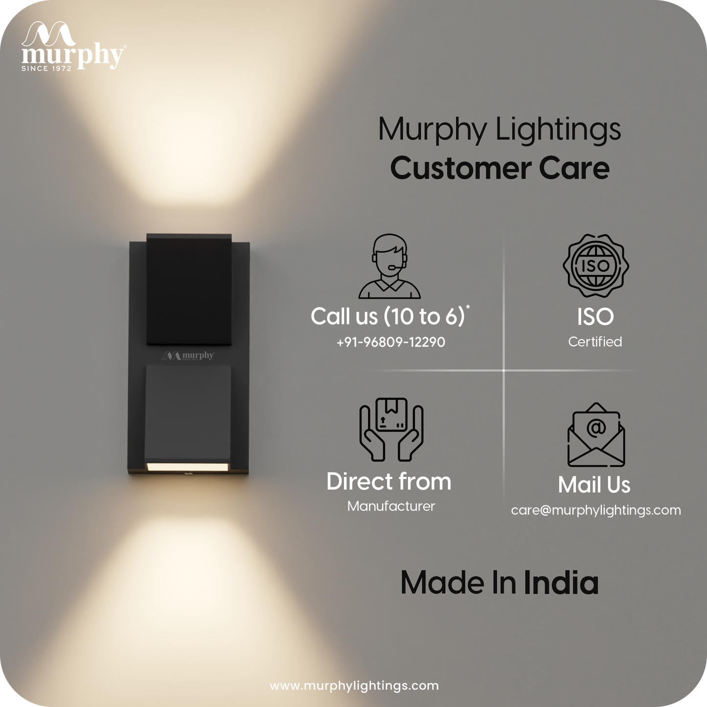 Murphy 5W+5W LED K-Type Up & Down Light