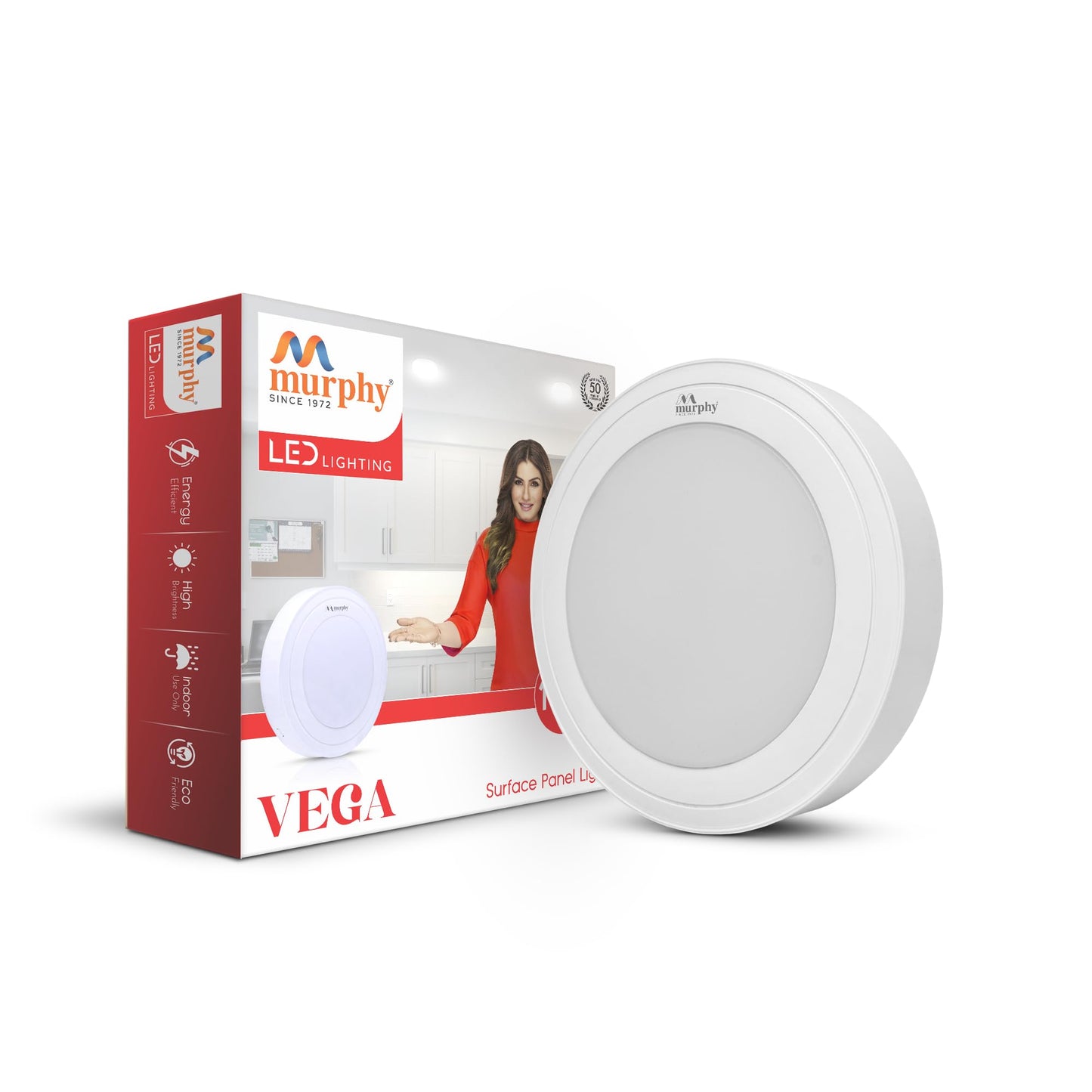 Murphy 15W Vega Round Surface Panel Light