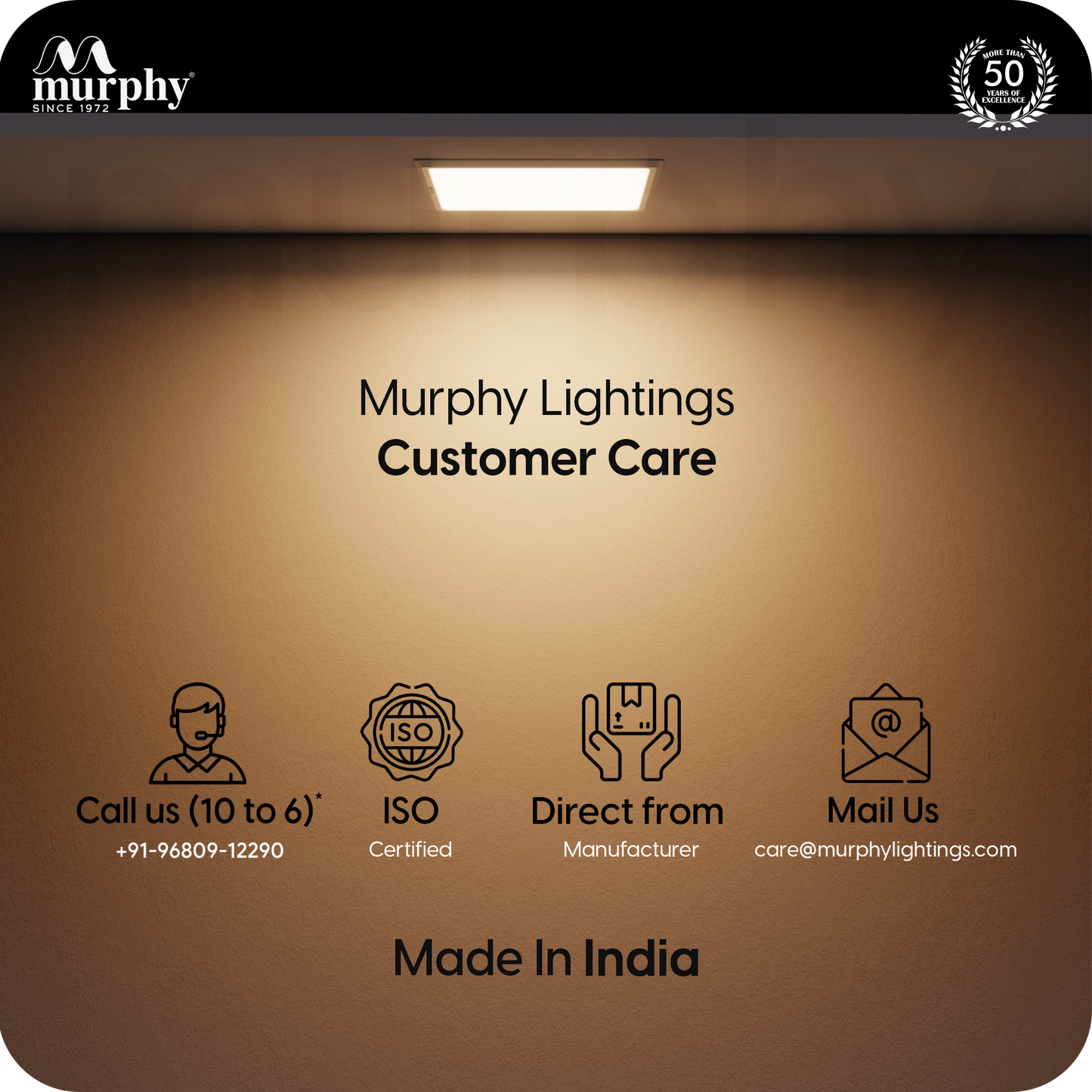 Murphy 15W Trimless 3 Color Changing Square Recess Panel Light