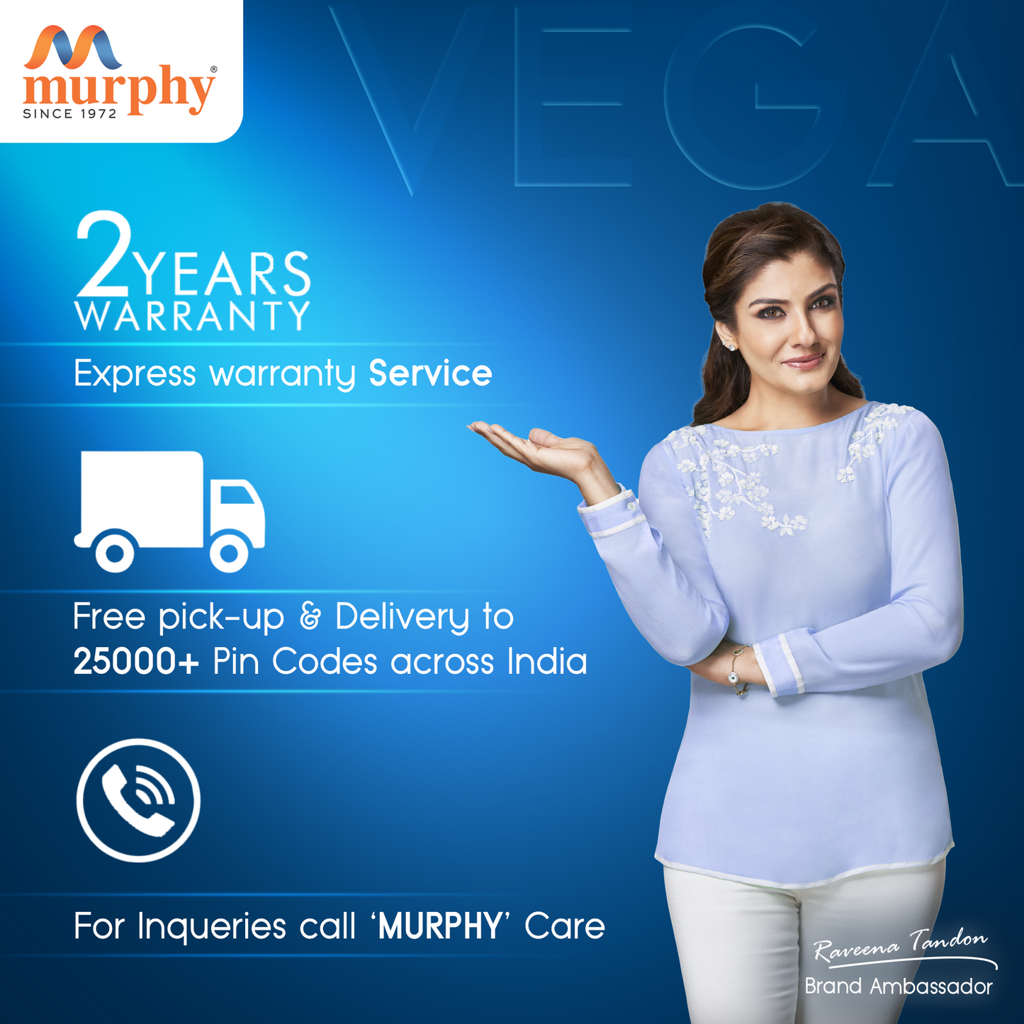 Murphy 10W Vega Square Recess Panel Light