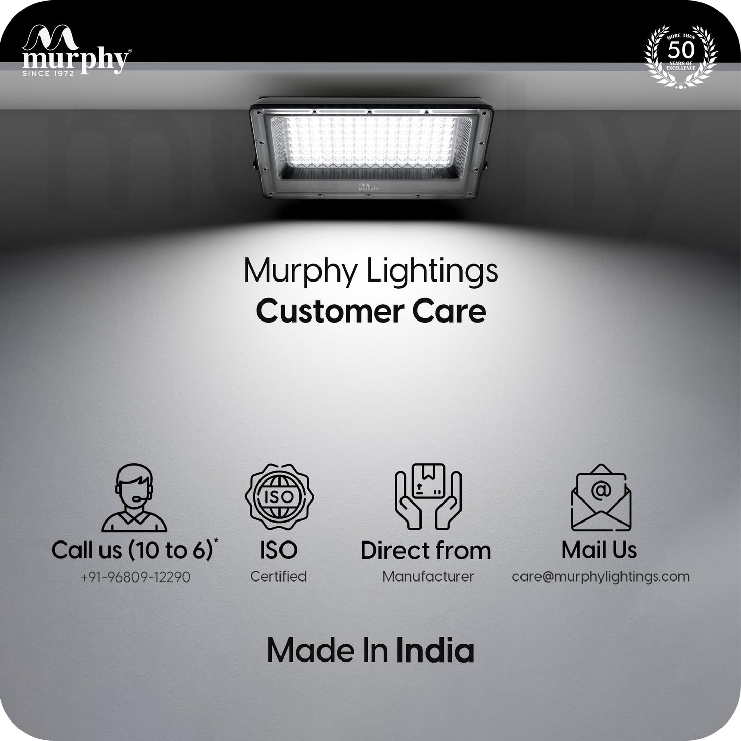 Murphy Steller LED 30W LED Flood Light, IP65 Rated Outdoor Light (Cool White, BIS Approved)