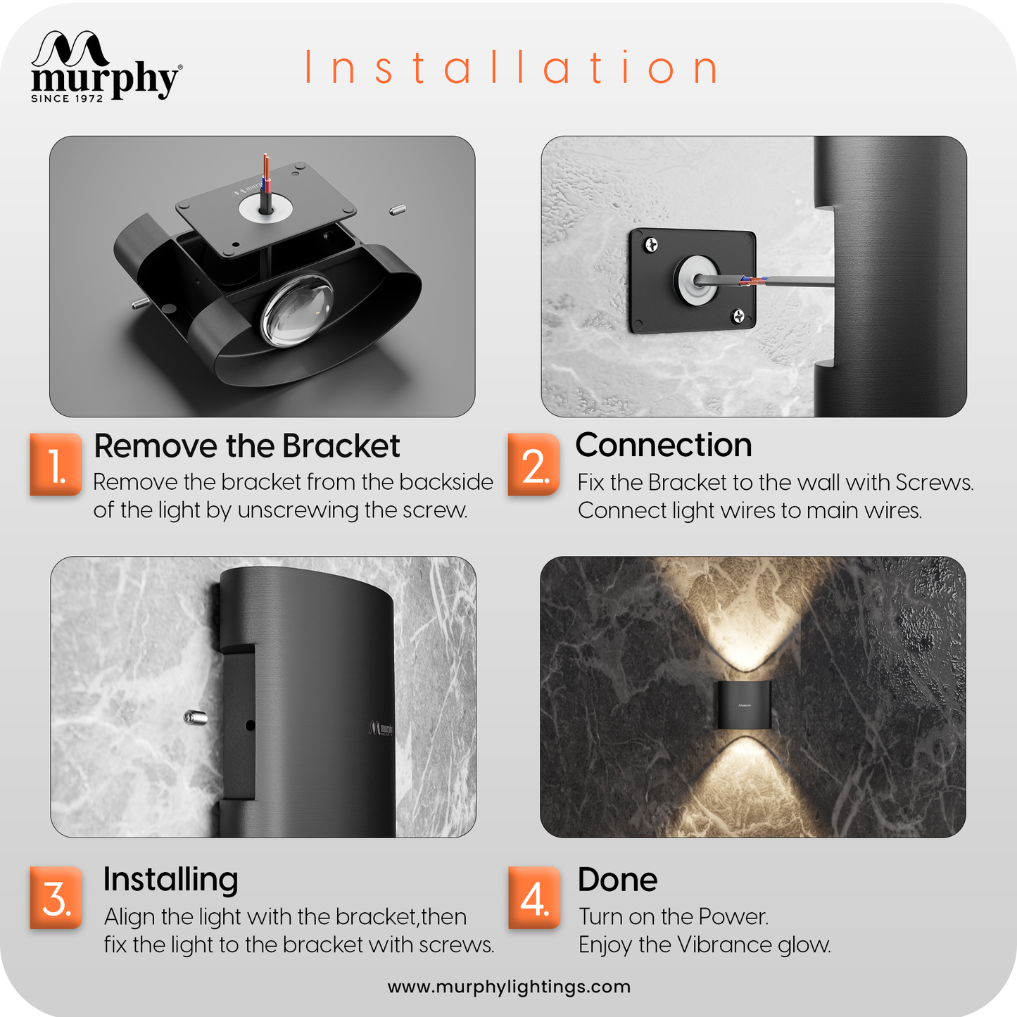 Murphy 2W LED Wayon Up & Down Light
