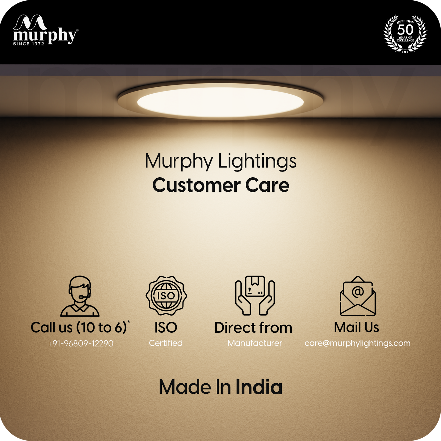 Murphy 22W Slim Round Recess Panel Light