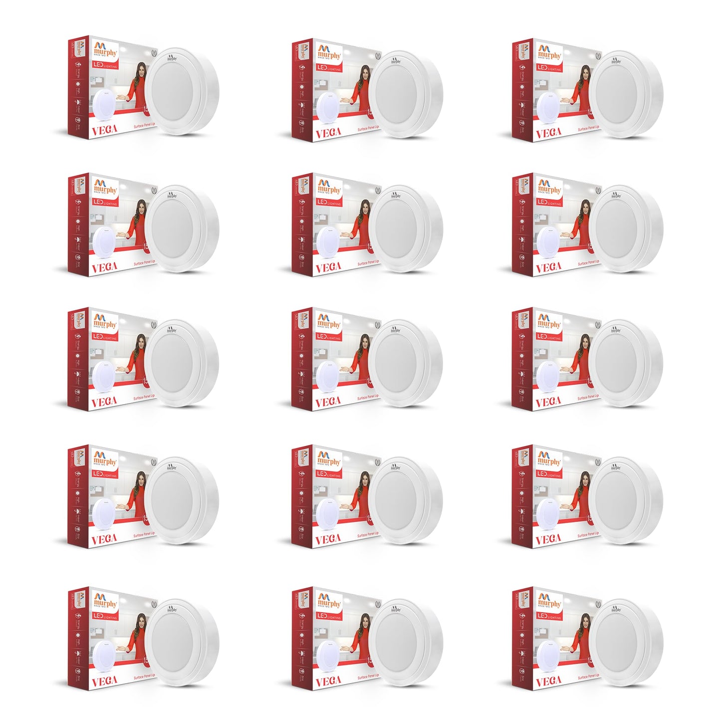 Murphy 10W Vega Round Surface Panel Light