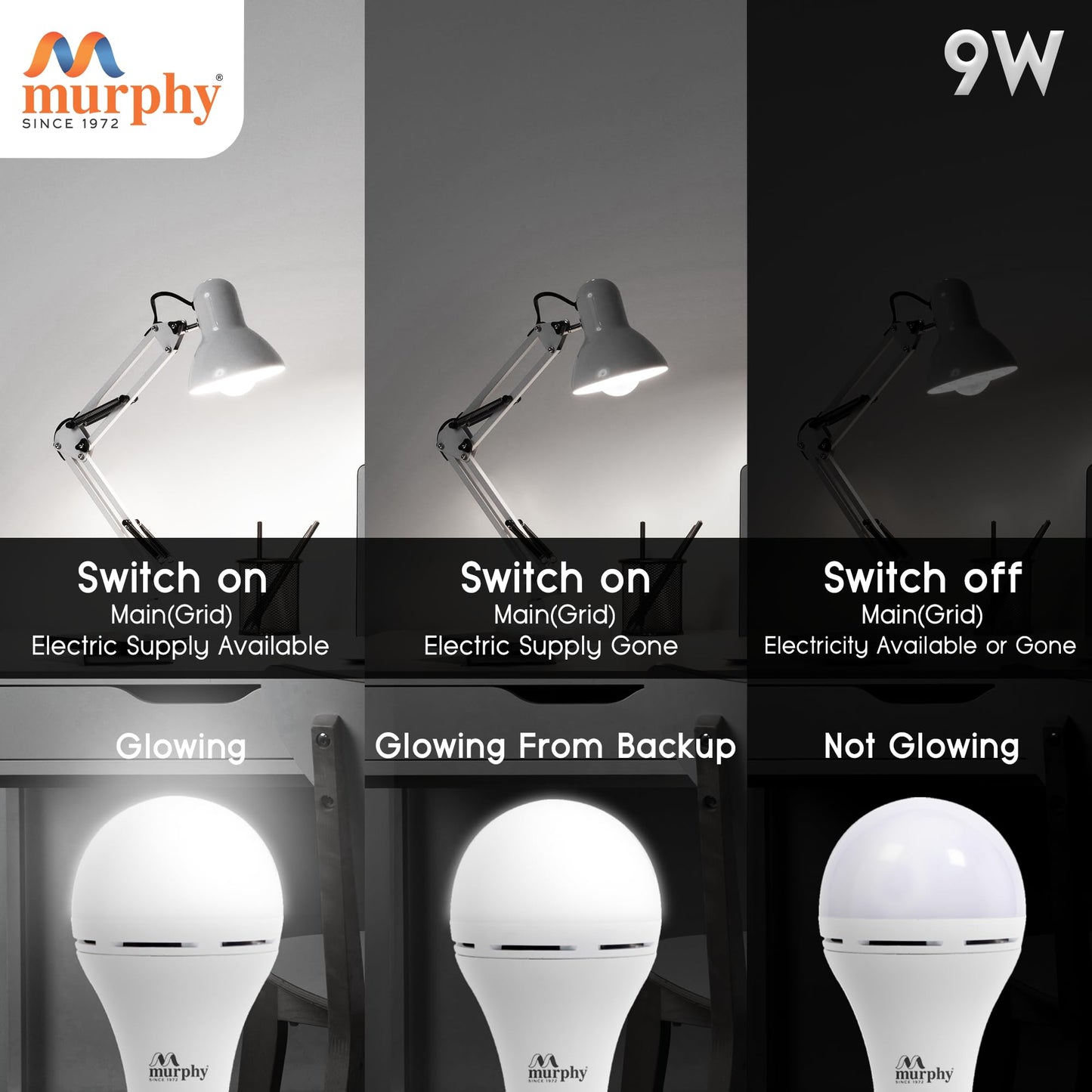 Murphy LED 9W Inverter Bulb