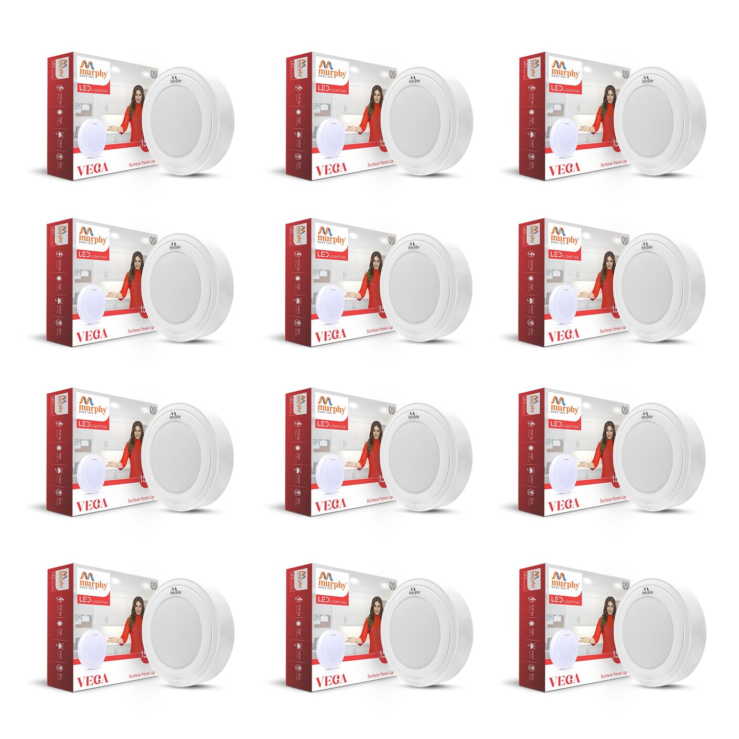 Murphy 10W Vega Round Surface Panel Light