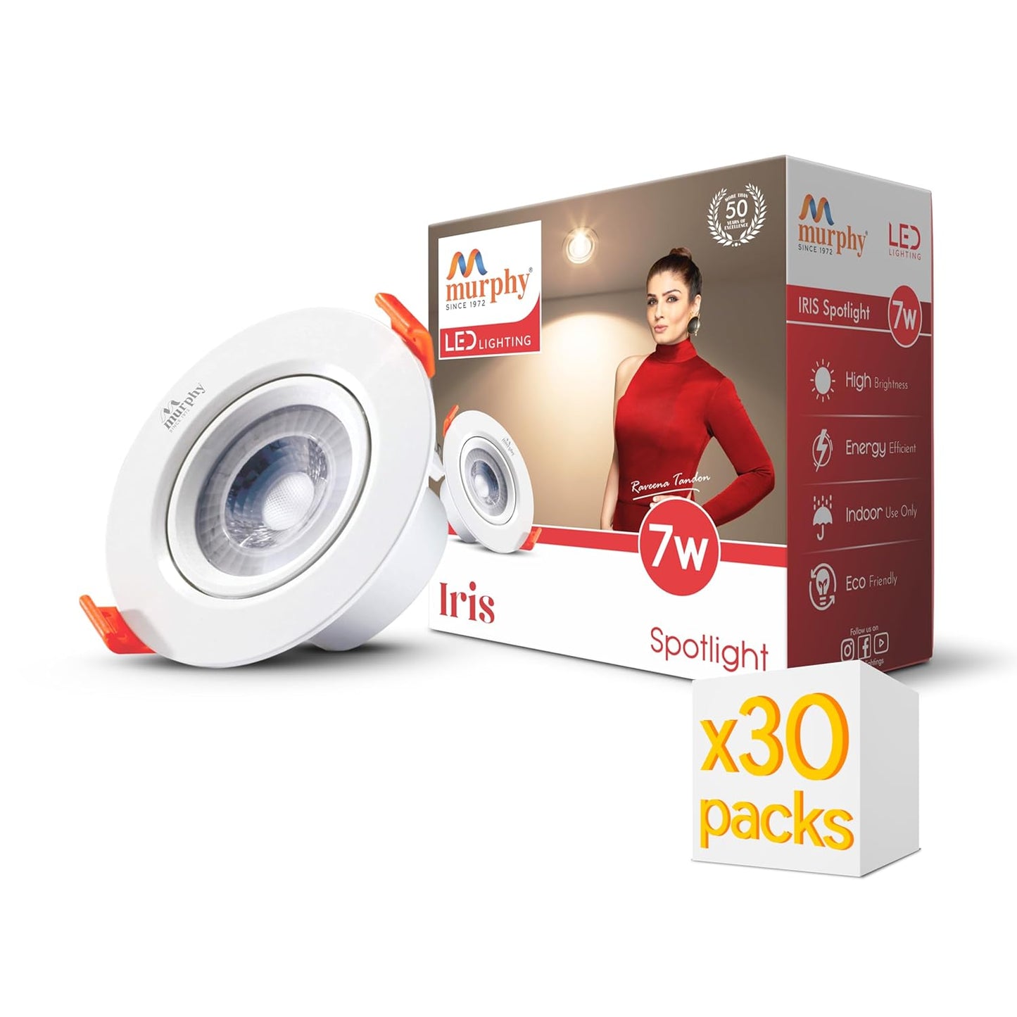 Murphy 7W IRIS LED Concealed Box Down Light