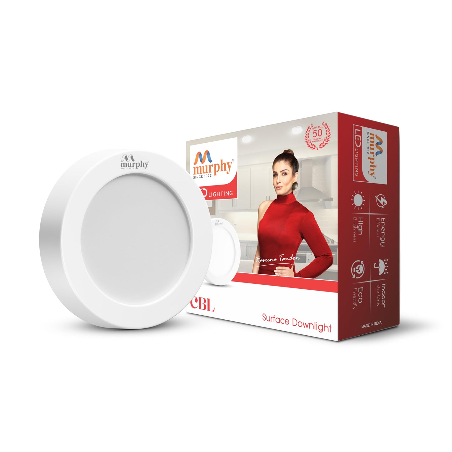 5W CBL Murphy 3-IN-1 Round Surface LED Down Light : R/B/P