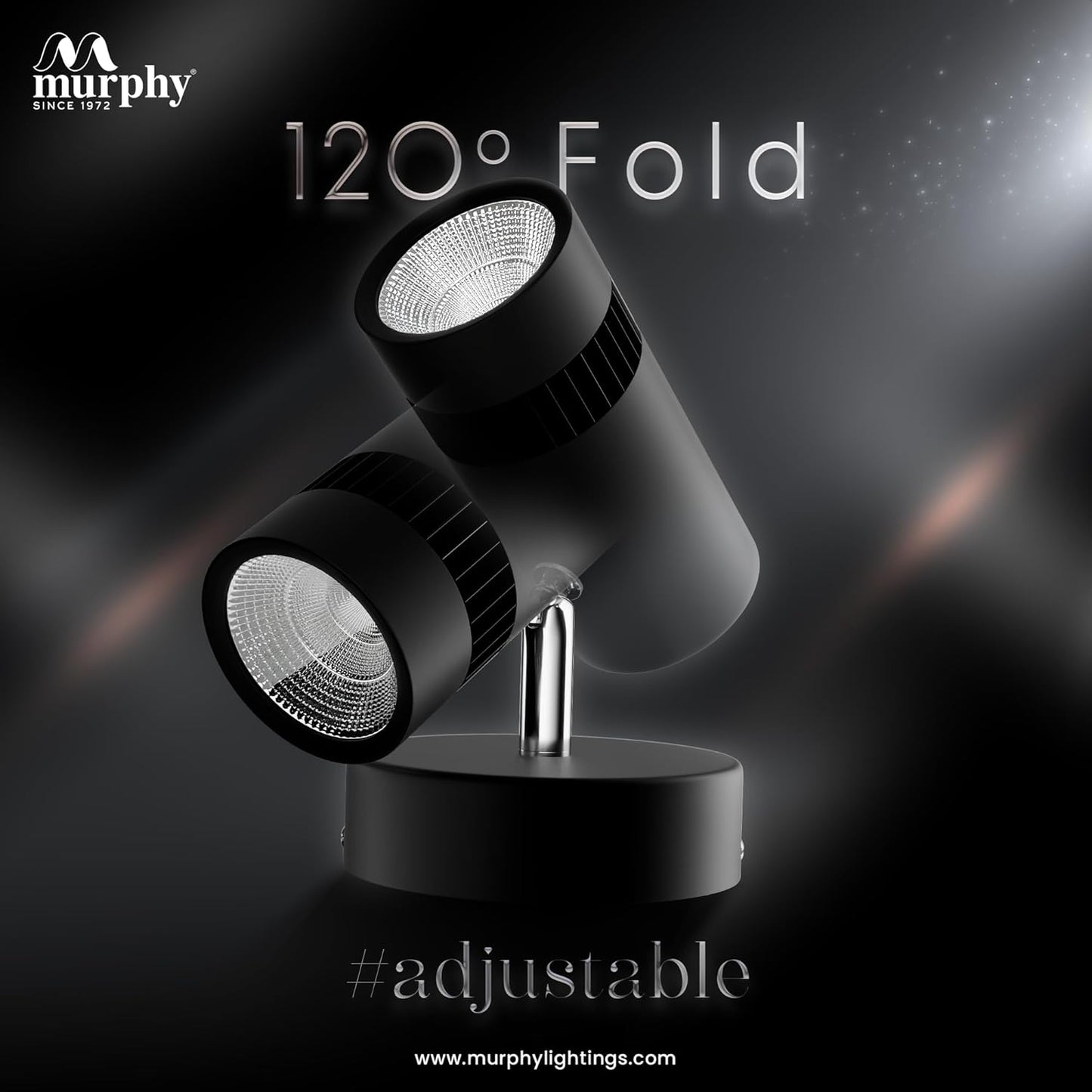 Murphy 6W Adjustable Aliminum LED Wall COB Black Body
