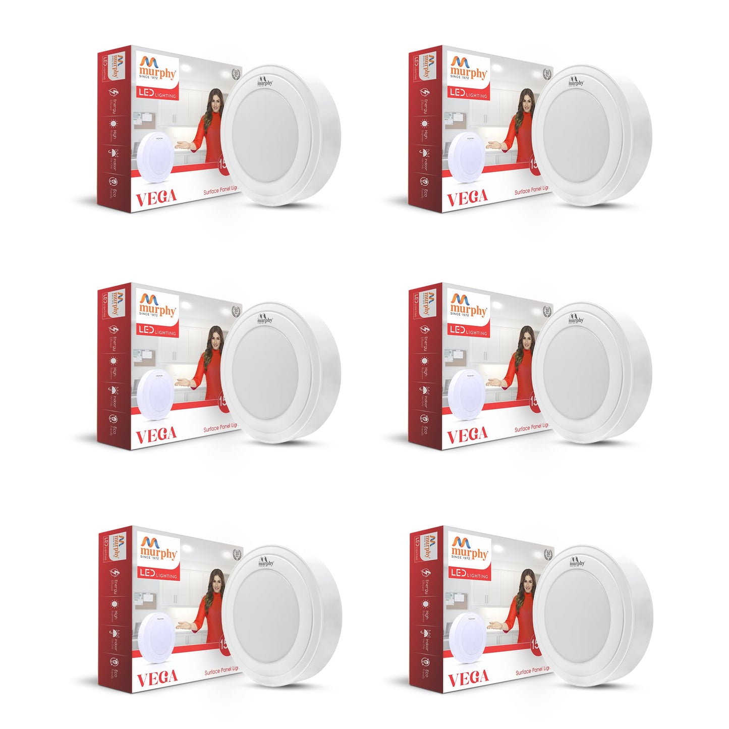 Murphy 10W Vega Round Surface Panel Light