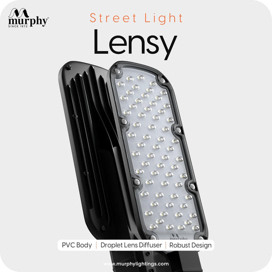 Murphy LED Lensy 50W Dusk to Dawn Auto Day/Night ON/Off Street Light, IP-65 Outdoor Light Cool White