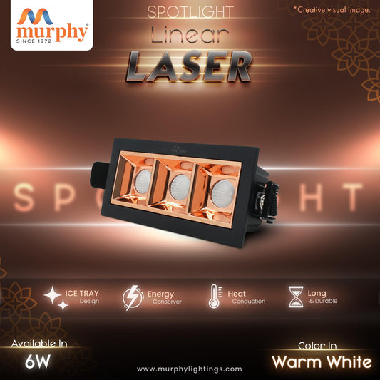 Murphy 6W Rose Gold Finish Laser COB Spot Light